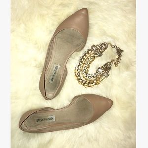 Nude Steve Madden Flats